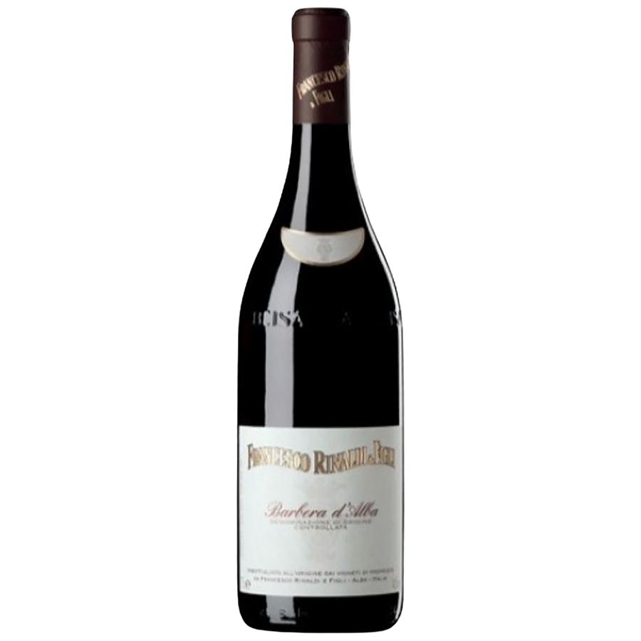 A bottle of Francesco Rinaldi Barbera D'Alba