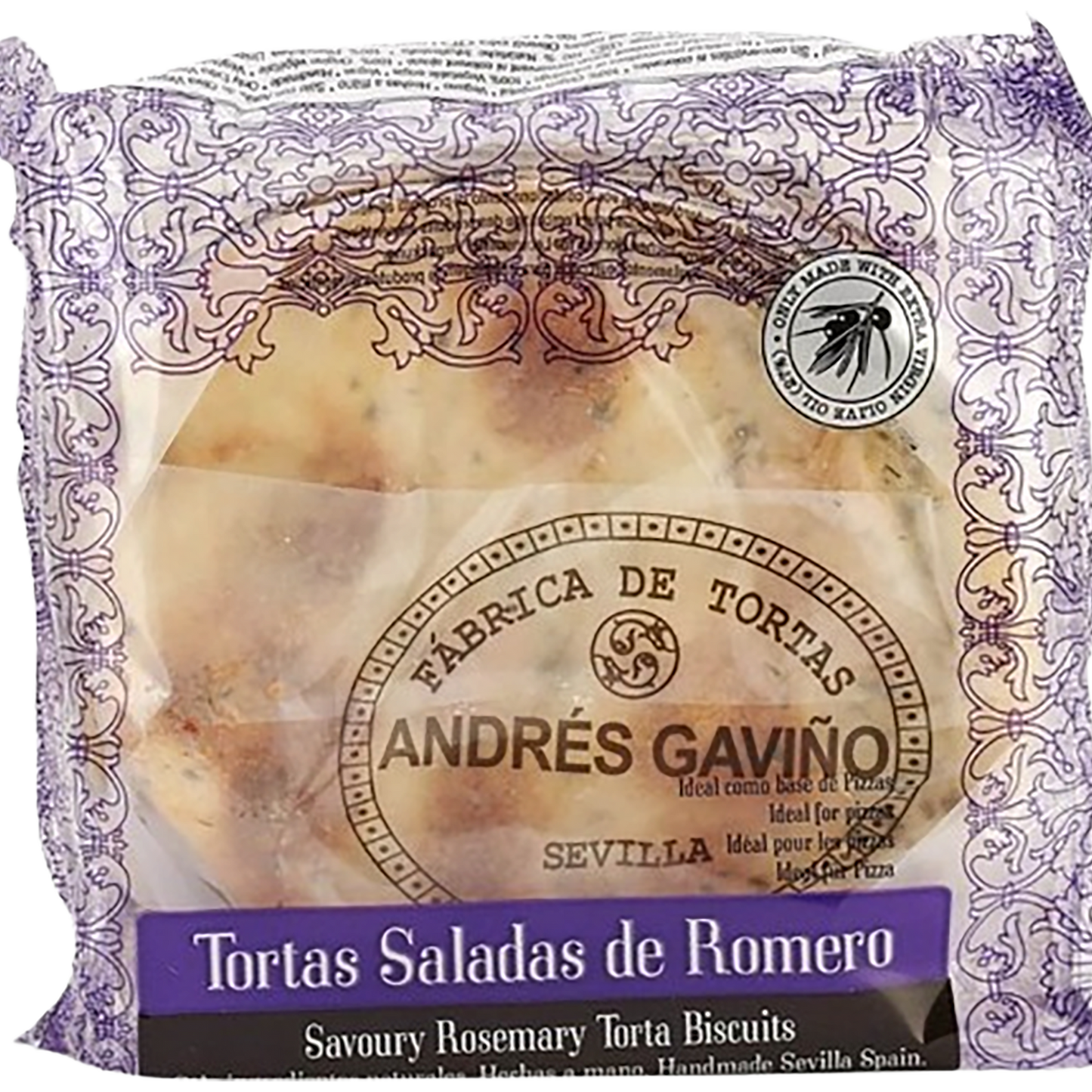 A box of Gaviño Rosemary Olive Oil Biscuits