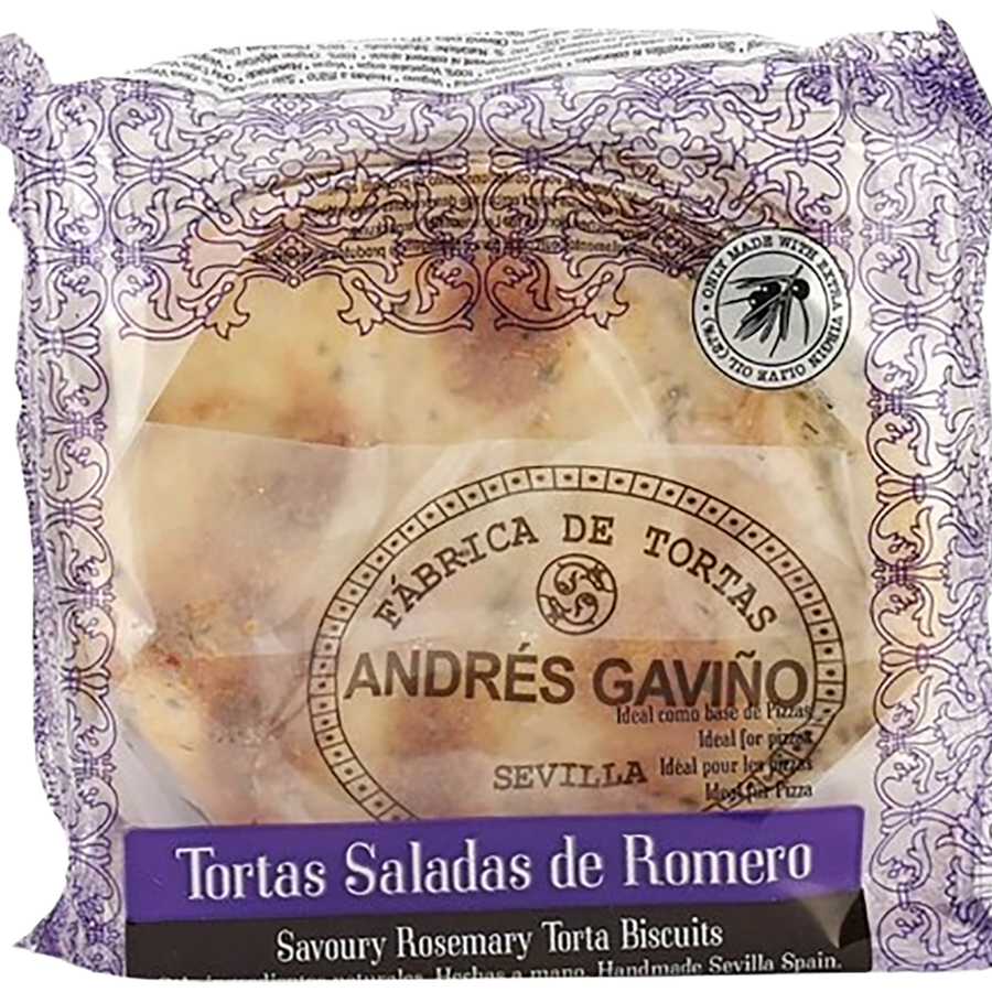 A box of Gaviño Rosemary Olive Oil Biscuits