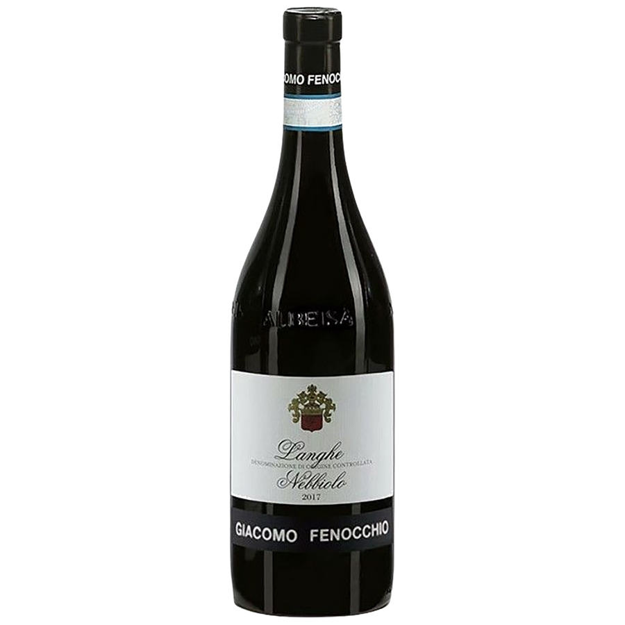 A bottle of Giacomo Fenocchio Langhe Nebbiolo
