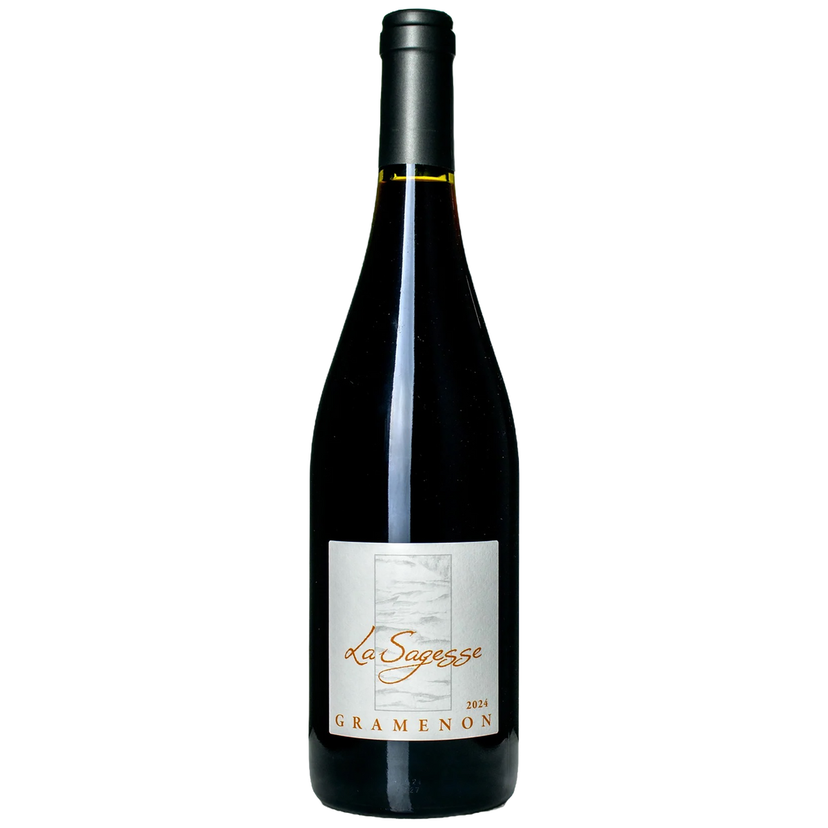 A bottle of Gramenon La Sagesse Côtes du Rhône