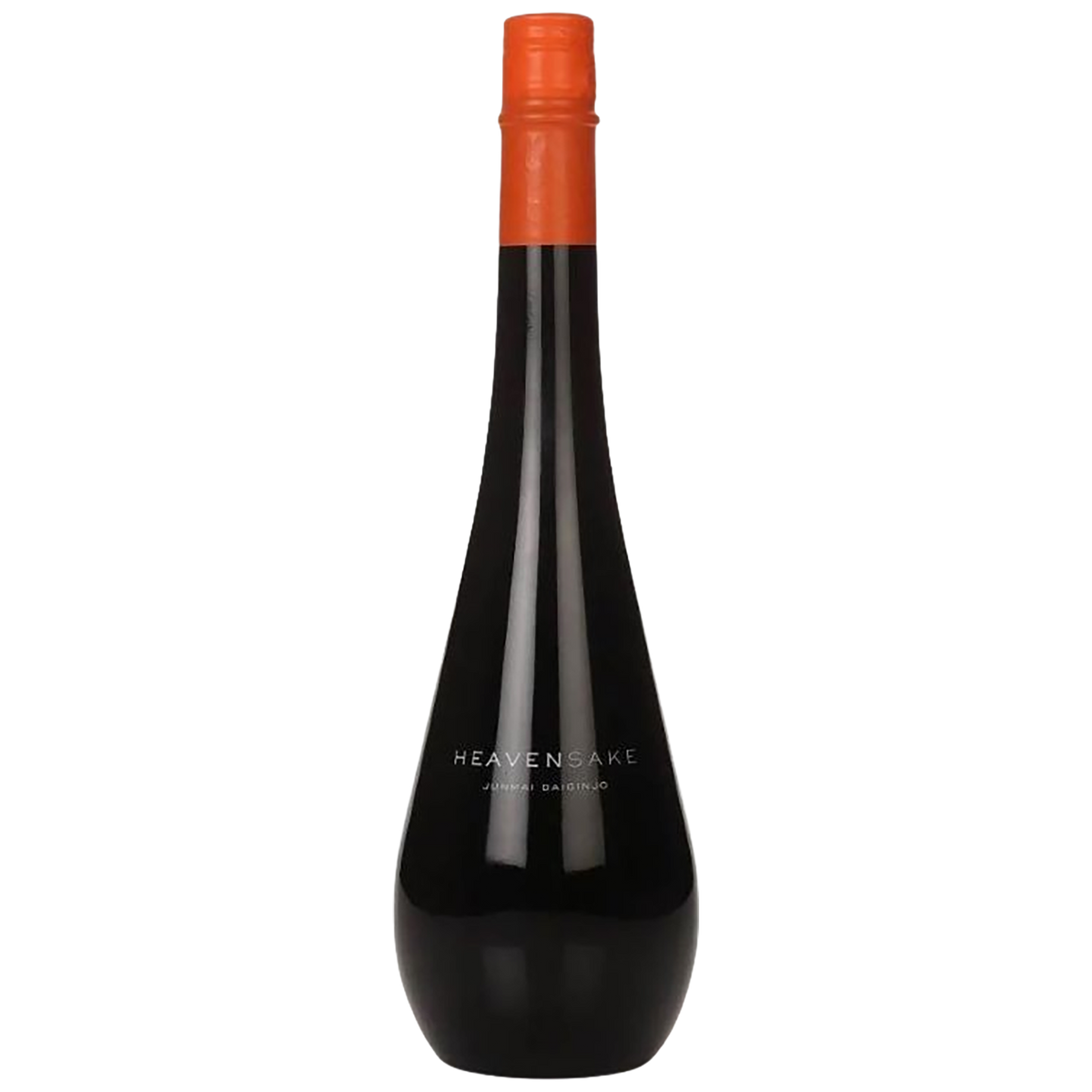 A bottle of Heavensake Label Orange