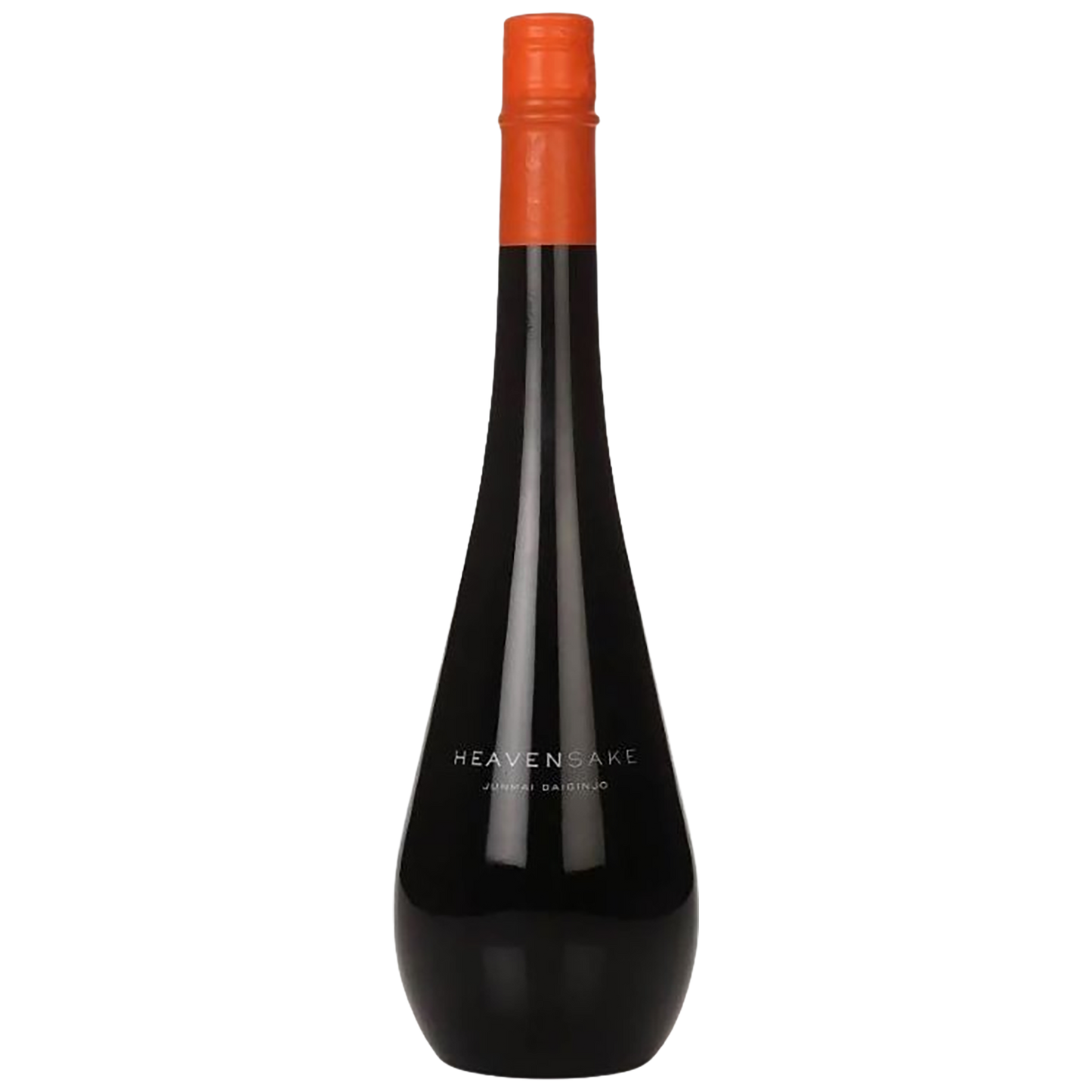 A bottle of Heavensake Label Orange