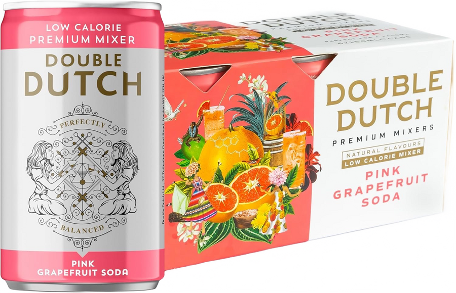 Double Dutch Pink Grapefruit Soda 6x150ml
