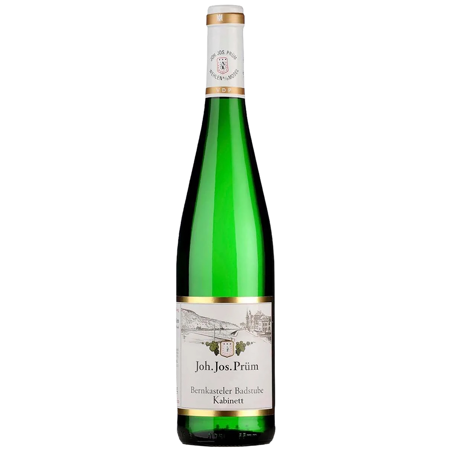 Bottle of J.J. Prüm Bernkasteler Badstube Kabinett Mosel Riesling white wine
