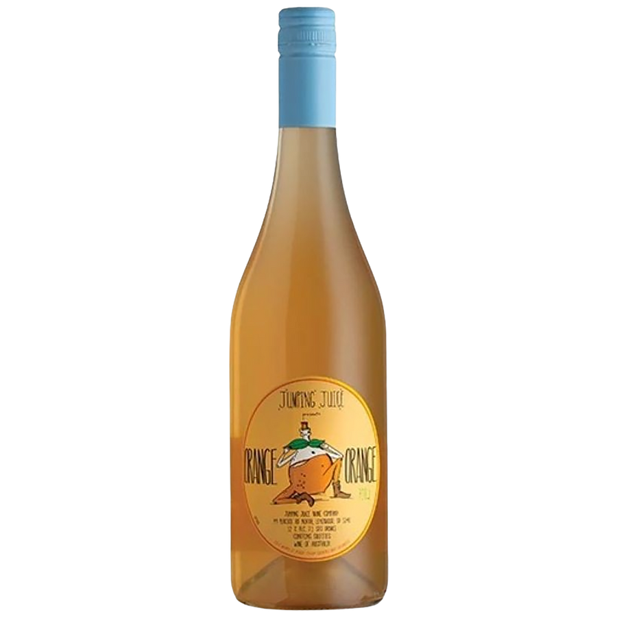 A bottle of Jumping Juice Orange
