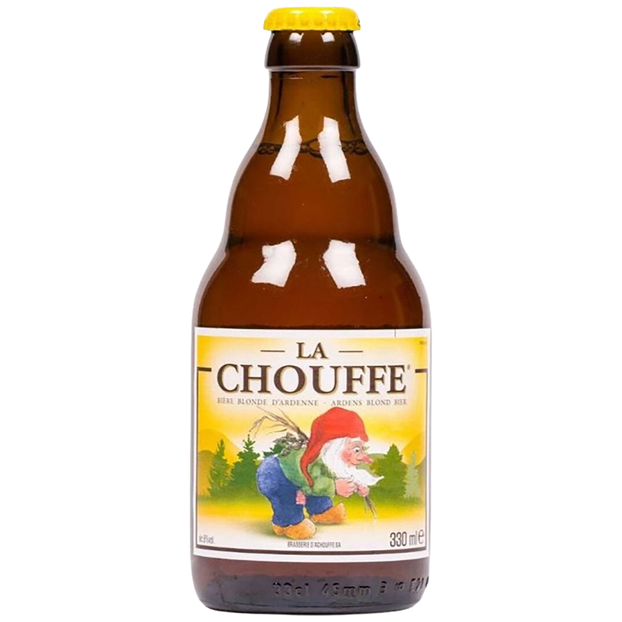 A bottle of La Chouffe