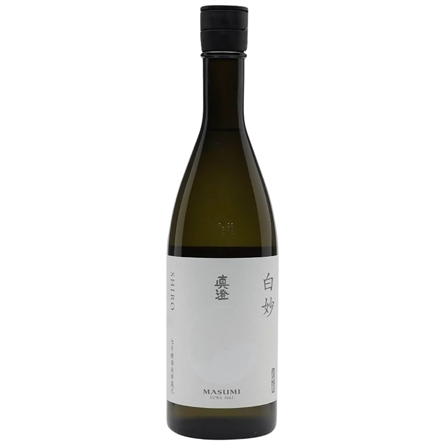 A bottle of Masumi Shiro Sake
