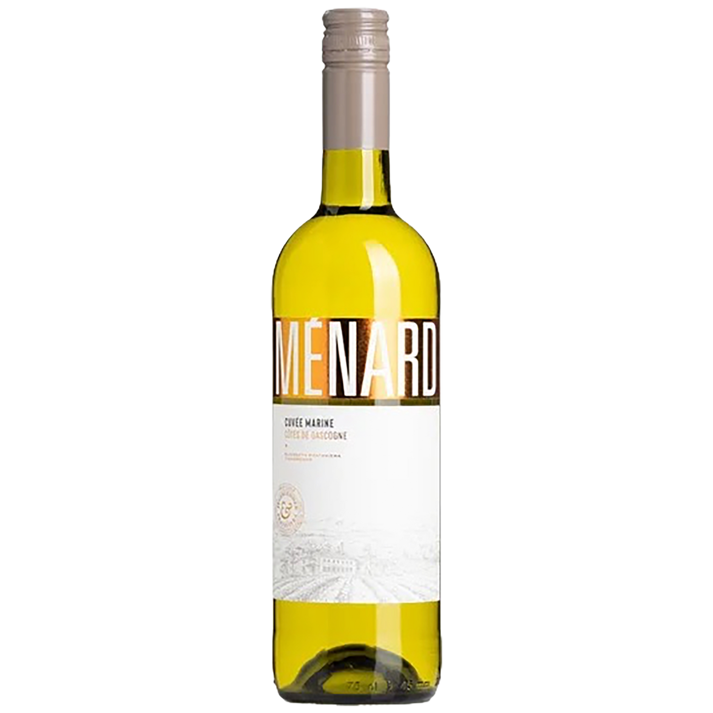 A bottle of Ménard Cuvée Marine Côtes de Gascogne