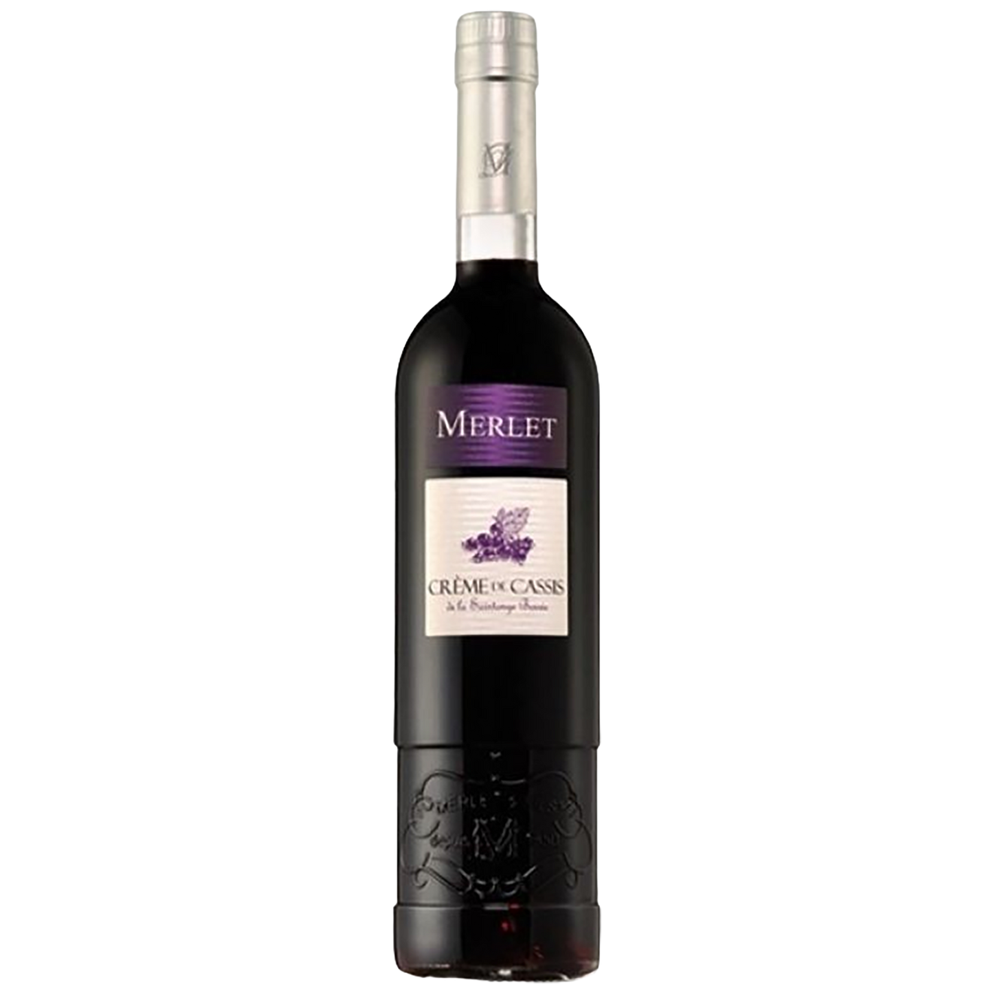 A bottle of Merlet Crème de Cassis
