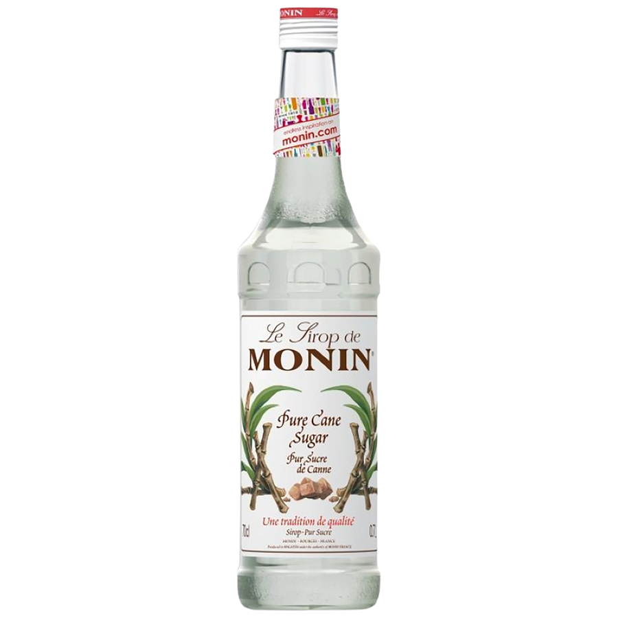 A bottle of Monin Pure Cane Sugar Syrup