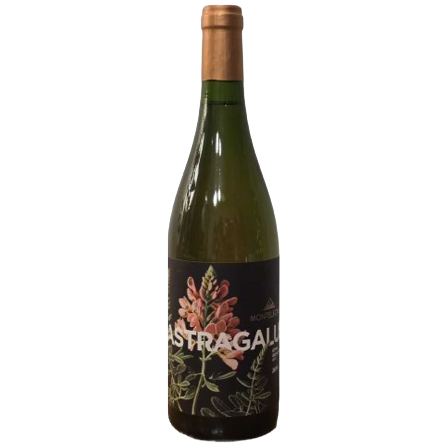 A bottle of Monteleone Astragalus Etna Rosato DOC