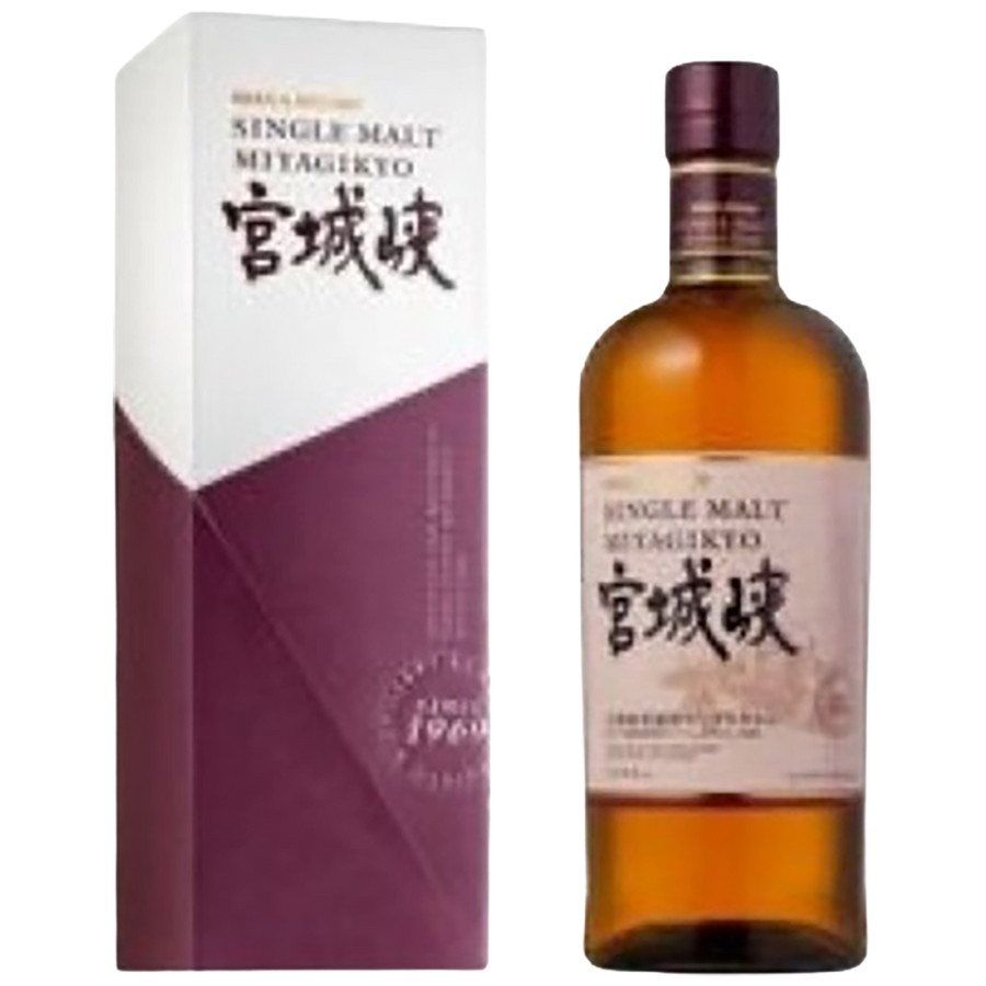 A botlte of Nikka Miyagikyo Single Malt Whisky