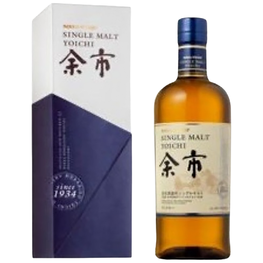 A bottle of Nikka Yoichi Single Malt Whisky