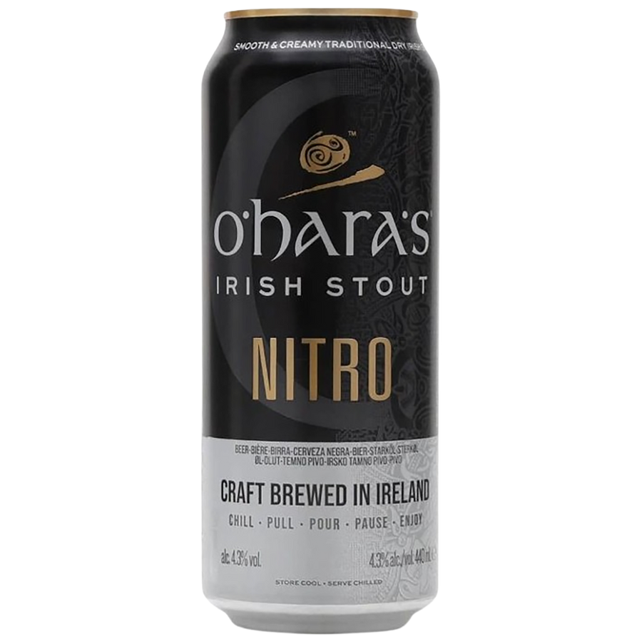 A can of O'Hara's Nitro Irish Stout