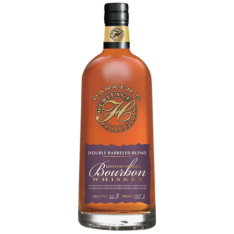 A bottle of Parker's Heritage Collection 16th Edition Double Barreled Blend Bourbon