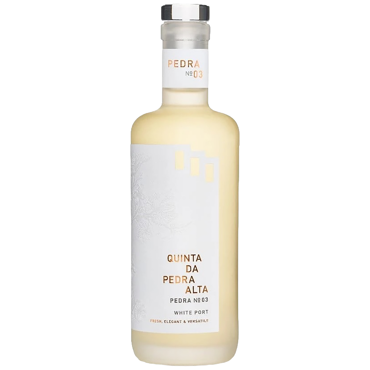 A bottle of Quinta Da Pedra Alta Pedra No 03 Porto Branco
