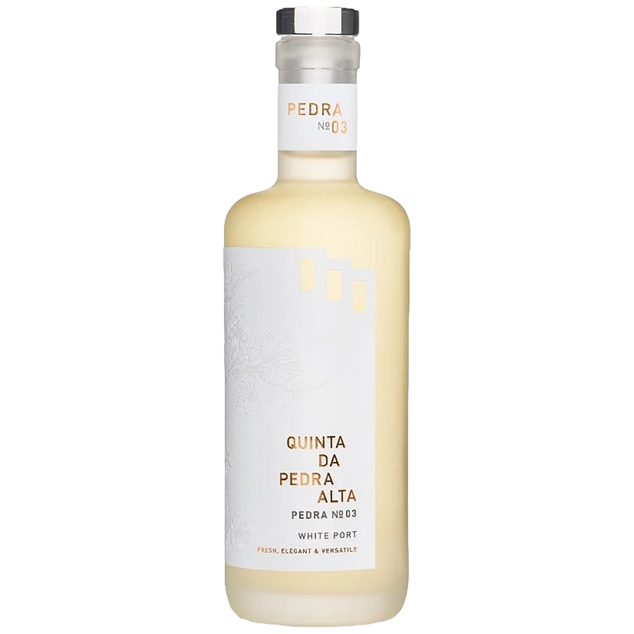 A bottle of Quinta Da Pedra Alta Pedra No 03 Porto Branco