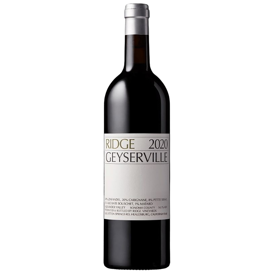 A bottle of Ridge Geyserville