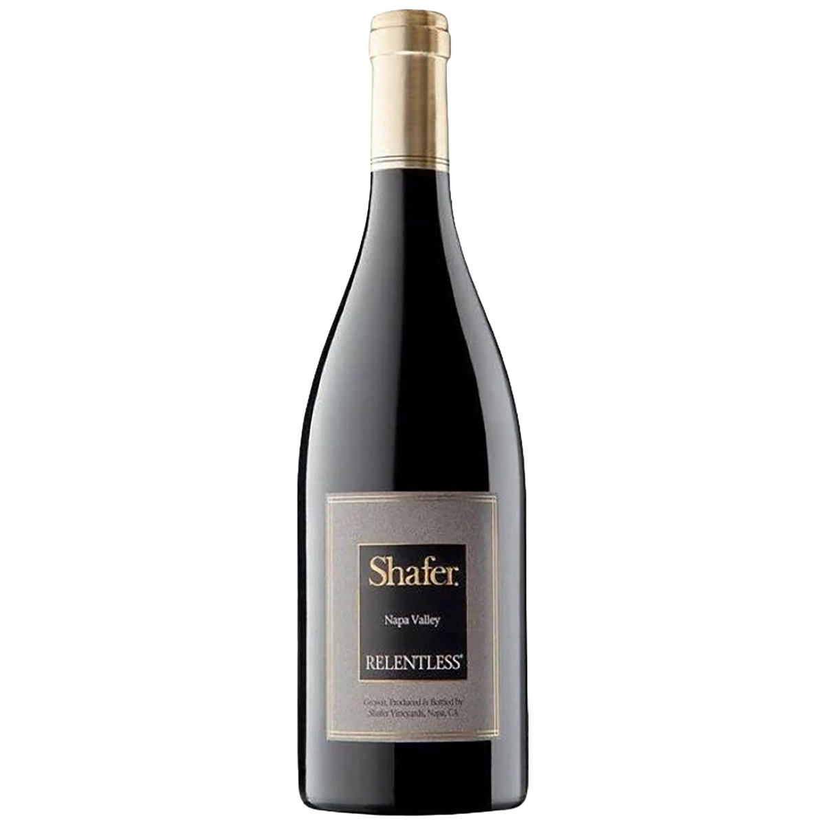 A bottle of Shafer Relentless