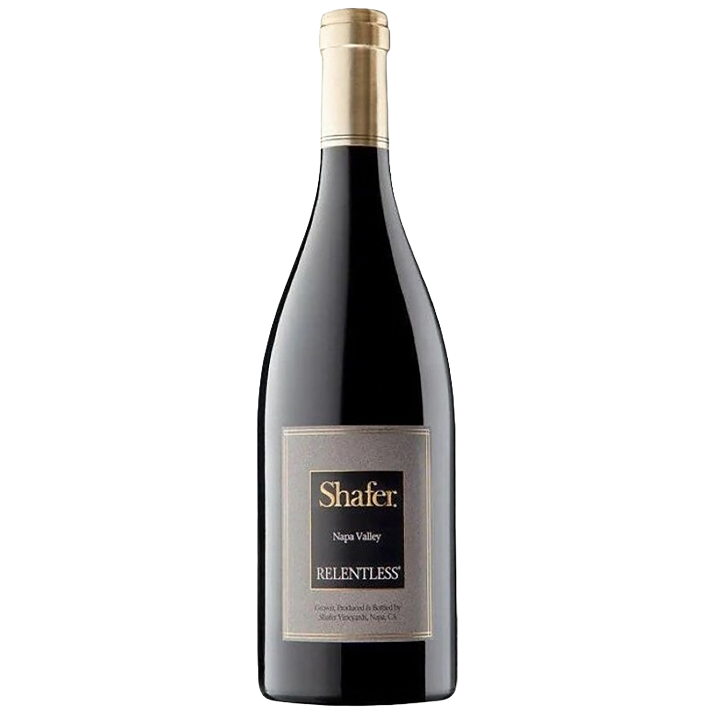 A bottle of Shafer Relentless