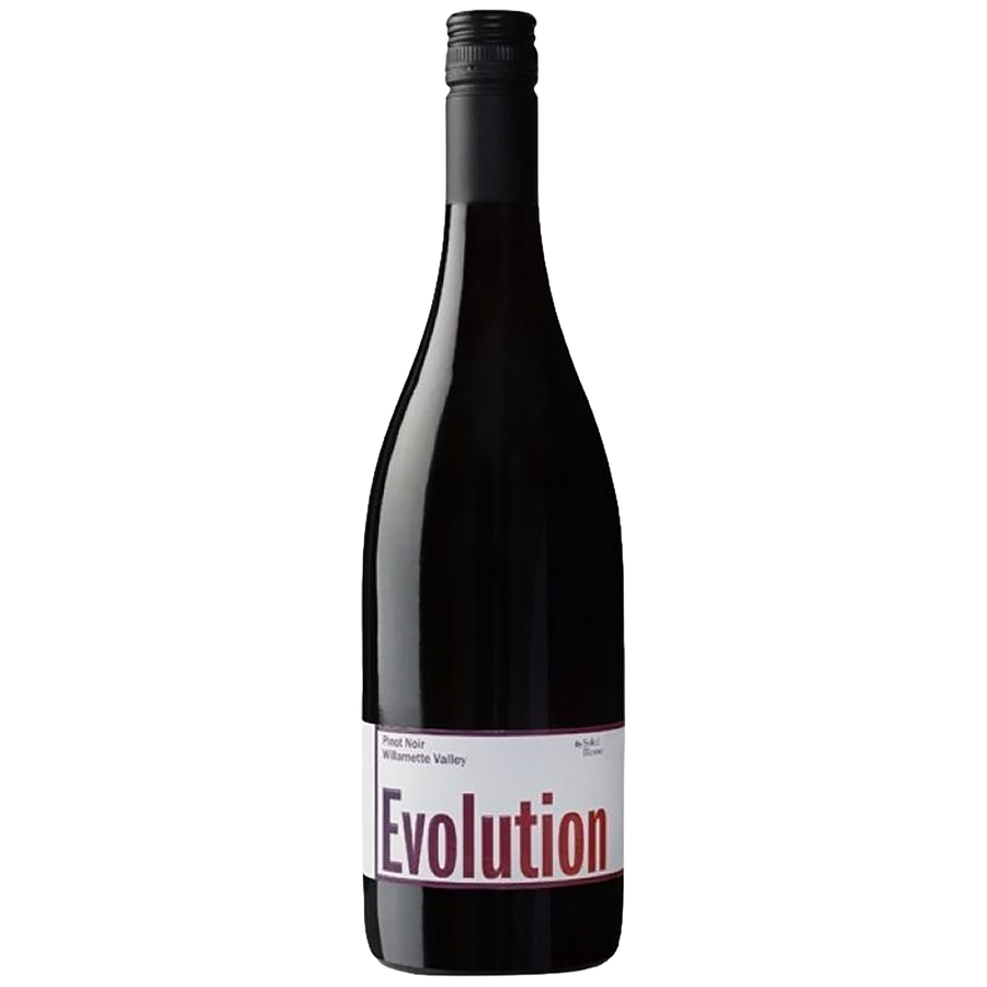 A bottle of Sokol Blosser Evolution Pinot Noir