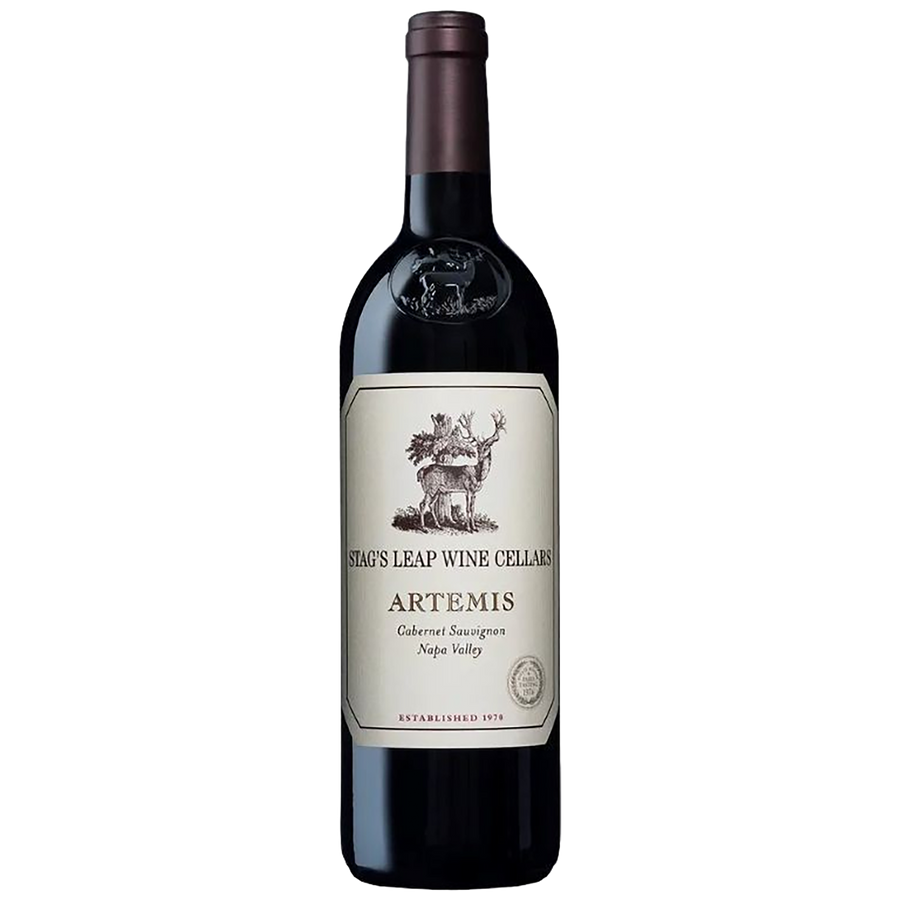 A bottle of Stag's Leap Wine Cellars Artemis