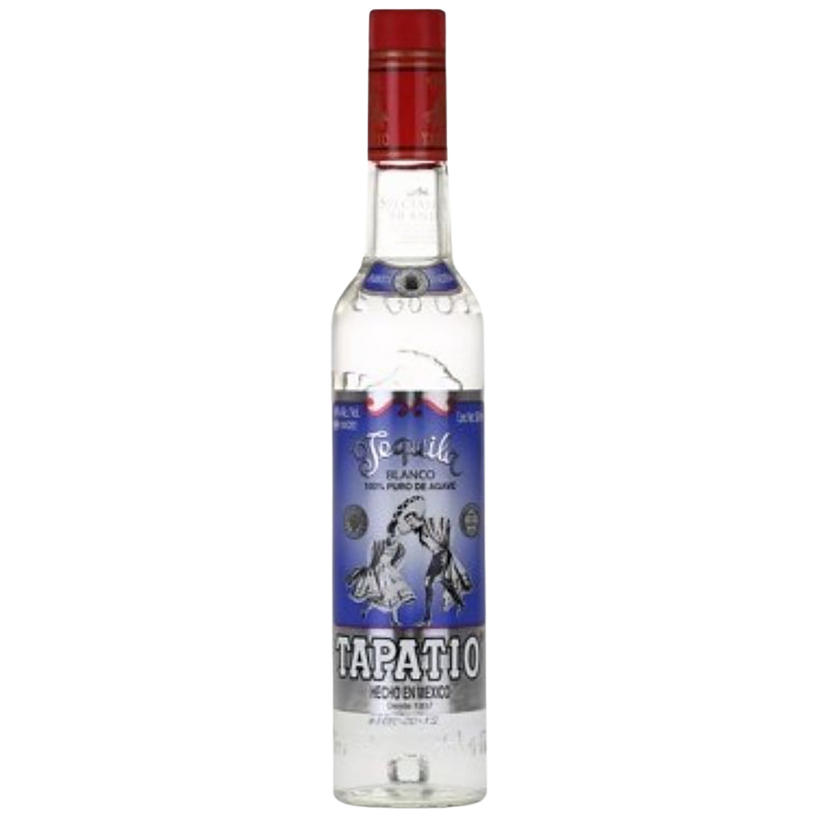 A bottle of Tapatio Blanco Tequila