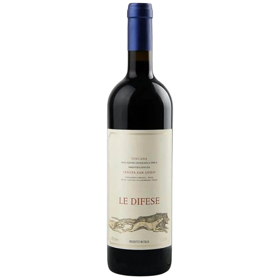 A bottle of Tenuta San Guido Le Difese