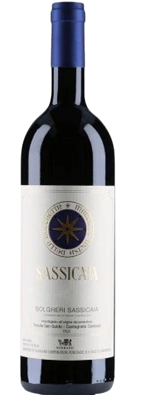 Tenuta San Guido Sassicaia Super Tuscan wine bottle