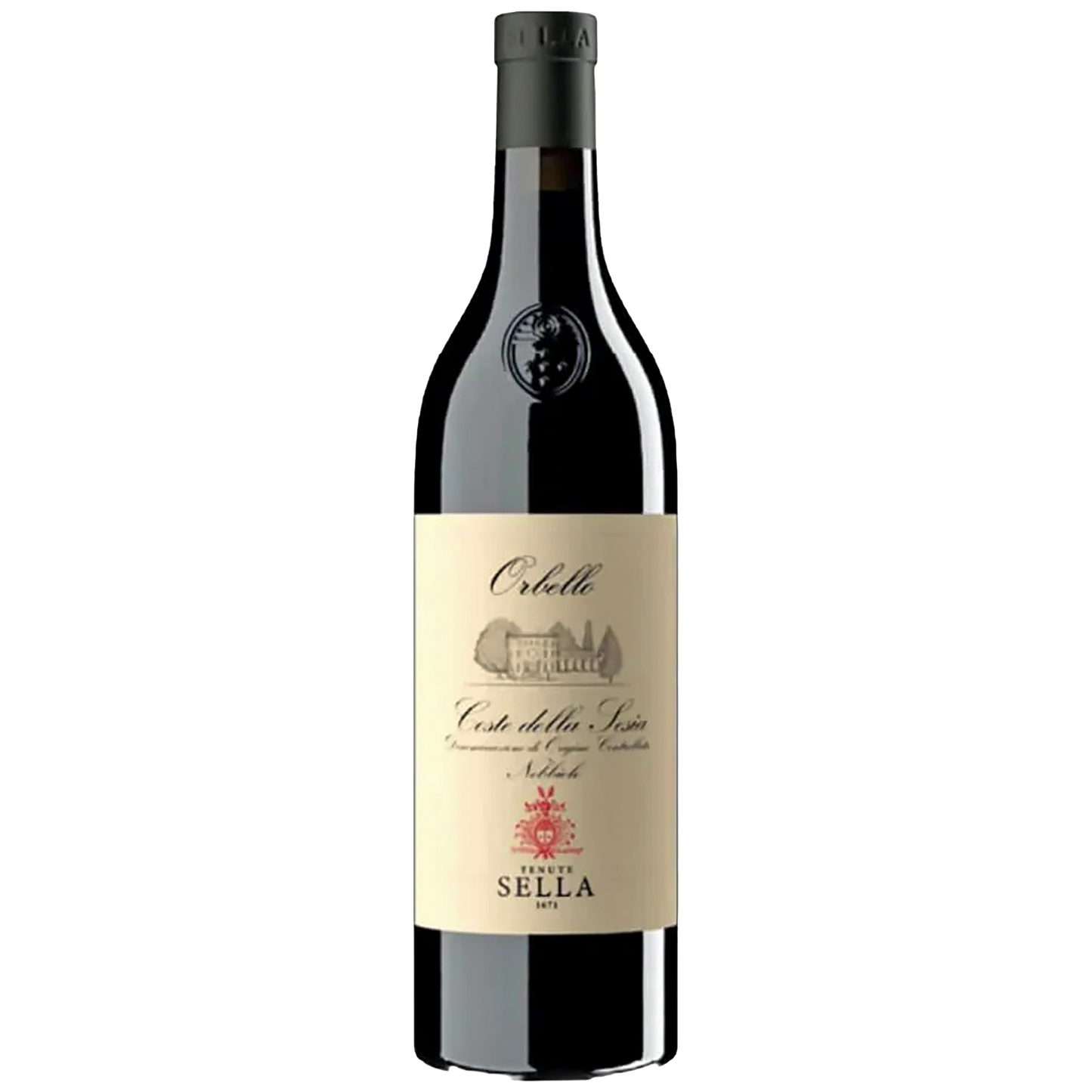 A bottle of Tenute Sella Coste della Sesia Nebbiolo Orbello