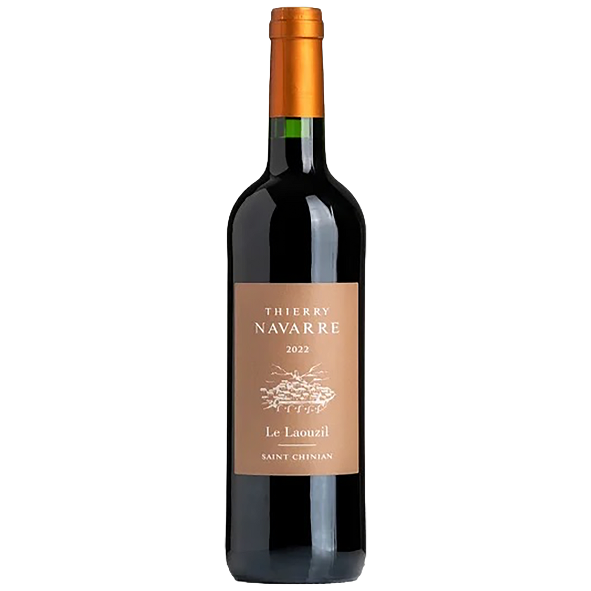 Bottle of Thierry Navarre Le Laouzil organic Saint-Chinian red wine