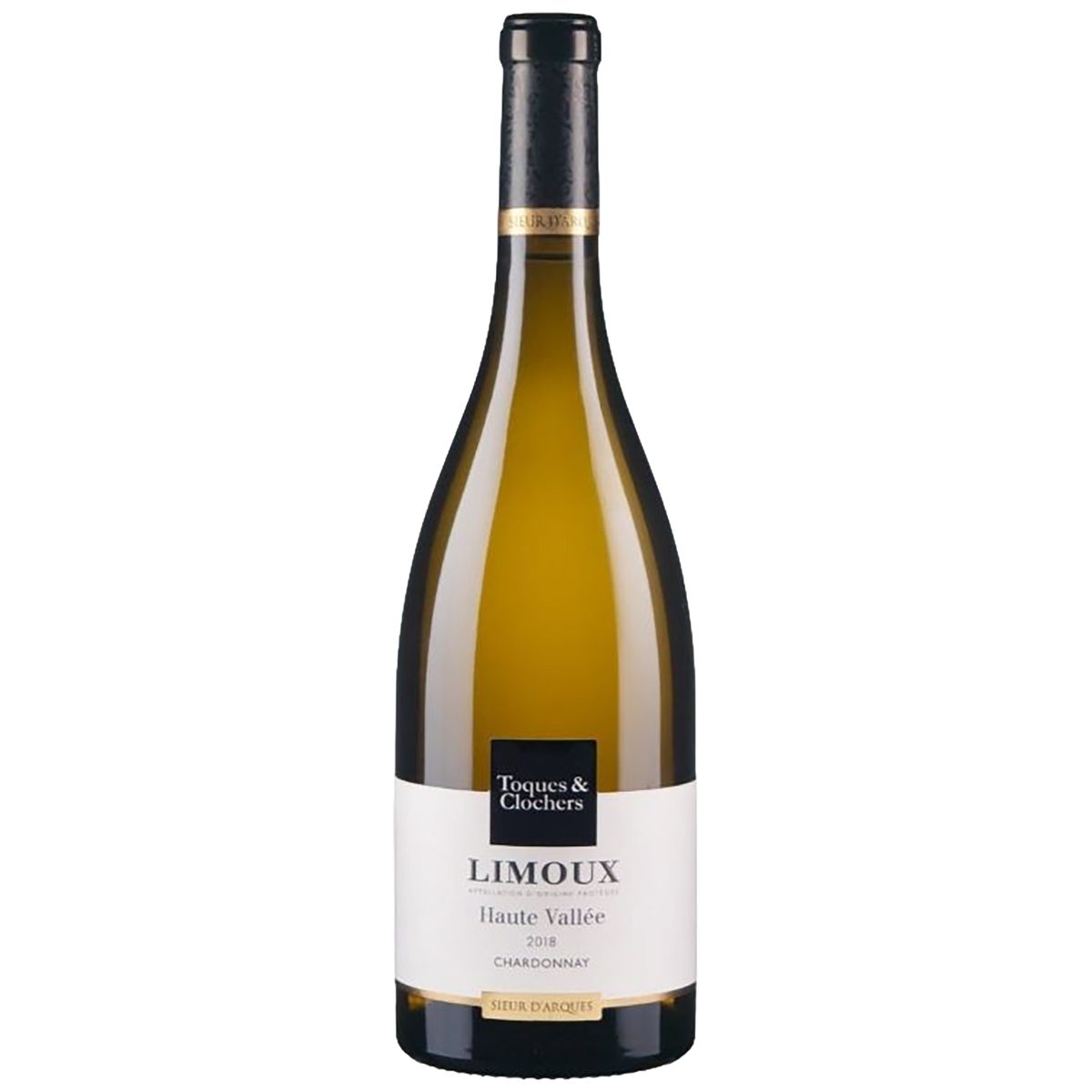 A bottle of Toques & Clochers Limoux Chardonnay