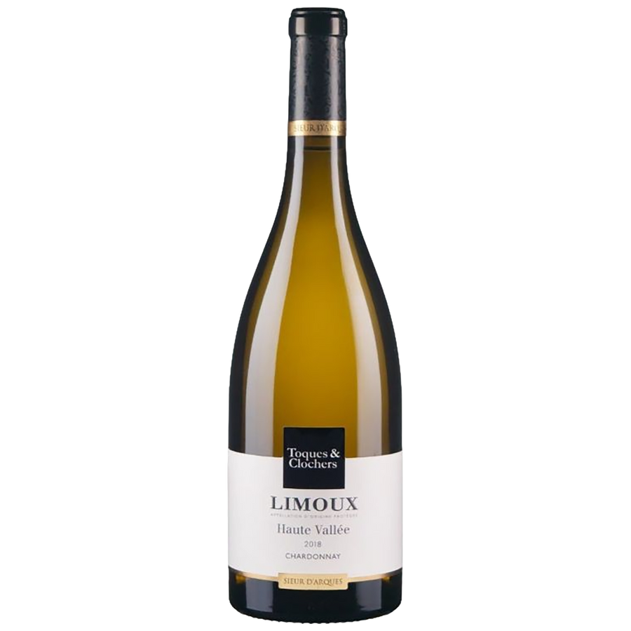 A bottle of Toques & Clochers Limoux Chardonnay