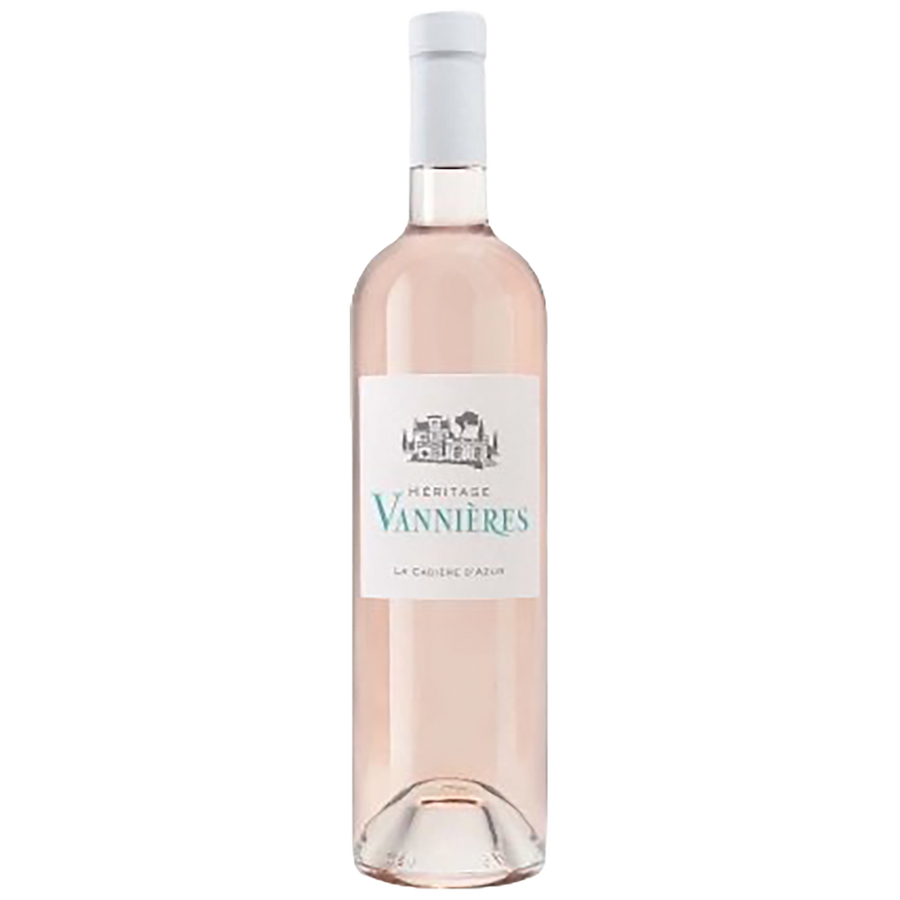 A bottle of Vannières Héritage Rosé La Cadière d'Azur