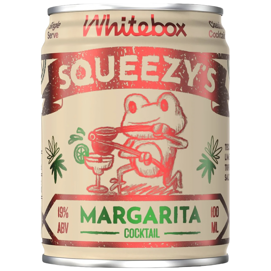 A can of Whitebox Squeezy Margarita
