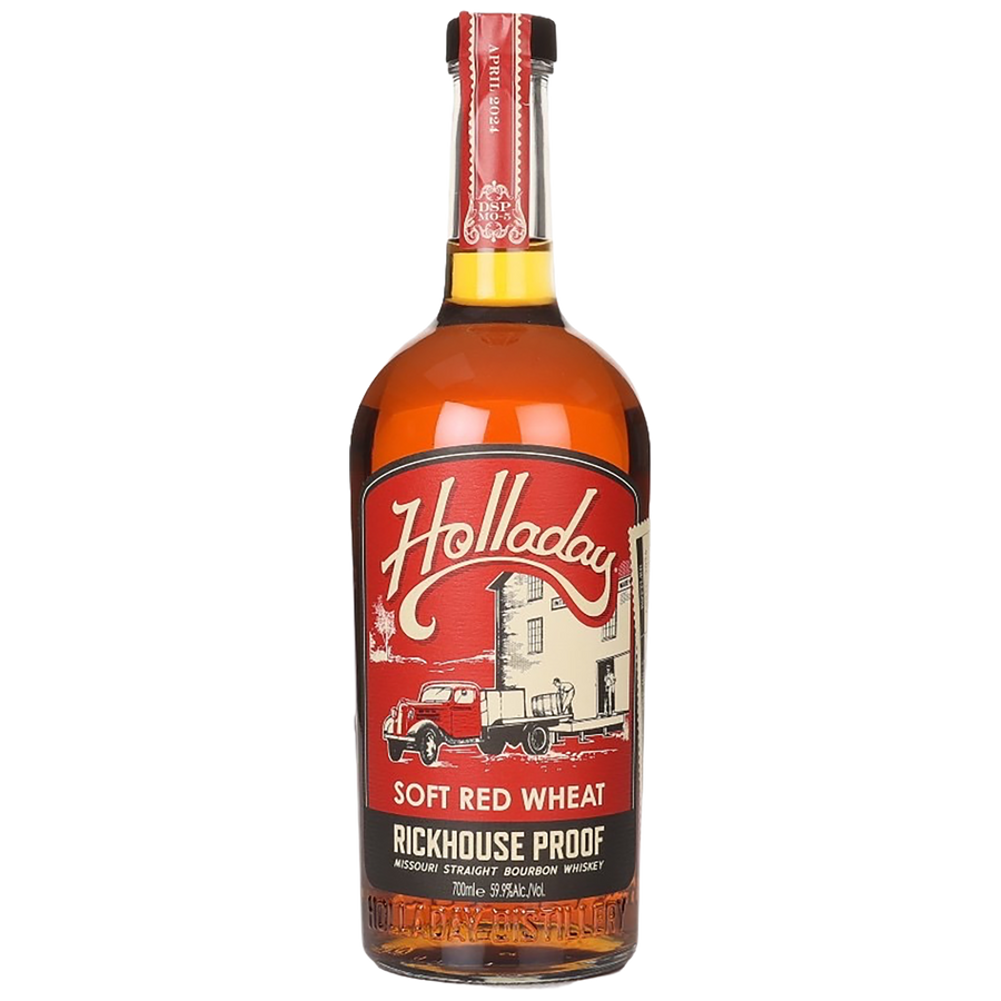 Bottle of Ben Holladay Rickhouse Proof Bourbon 59.9% ABV, available at Blenheim Vintners in St John’s Wood, London NW8.
