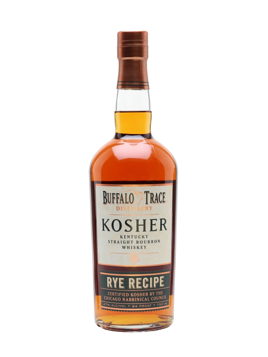 Bottle Buffalo Trace Kosher Rye Recipe Straight Bourbon avalaible at Blenheim Vintners NW8.
