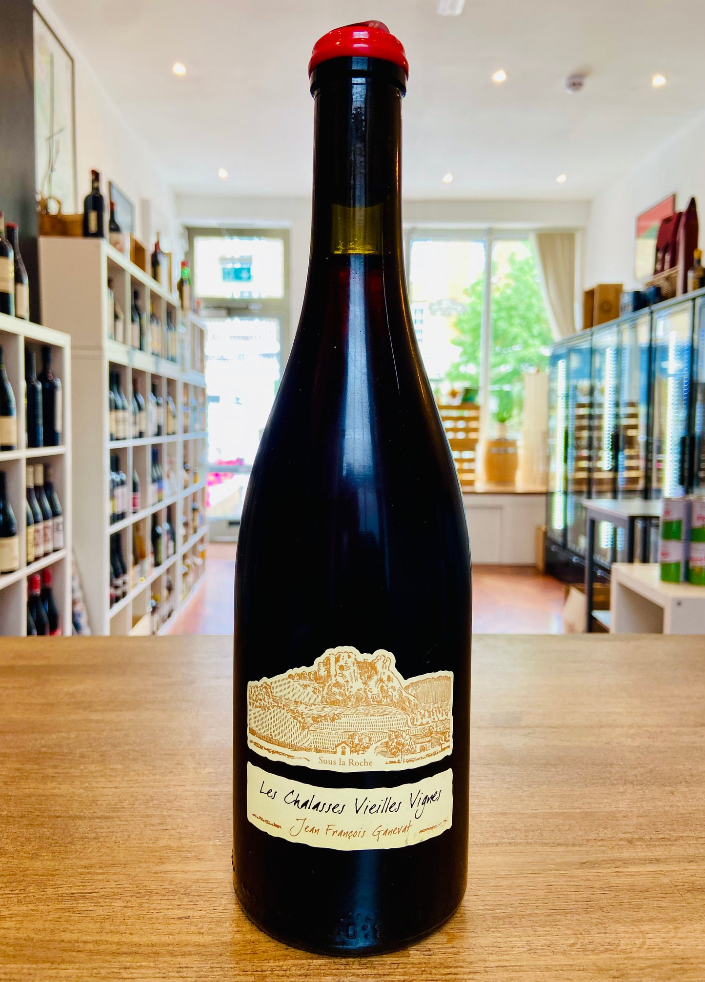 Bottle of Domaine Ganevat Poulsard Chalasses 2022 from Domaine Ganevat in Jura, available at Blenheim Vintners London St John's Wood