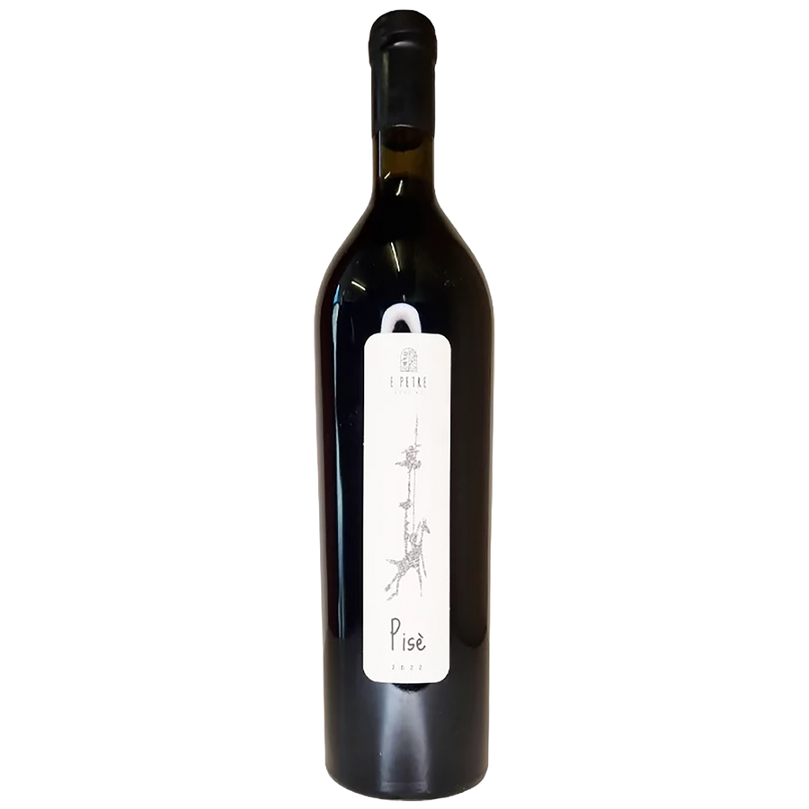 A bottle of Domaine E Petre Cuvée Pisè Rouge