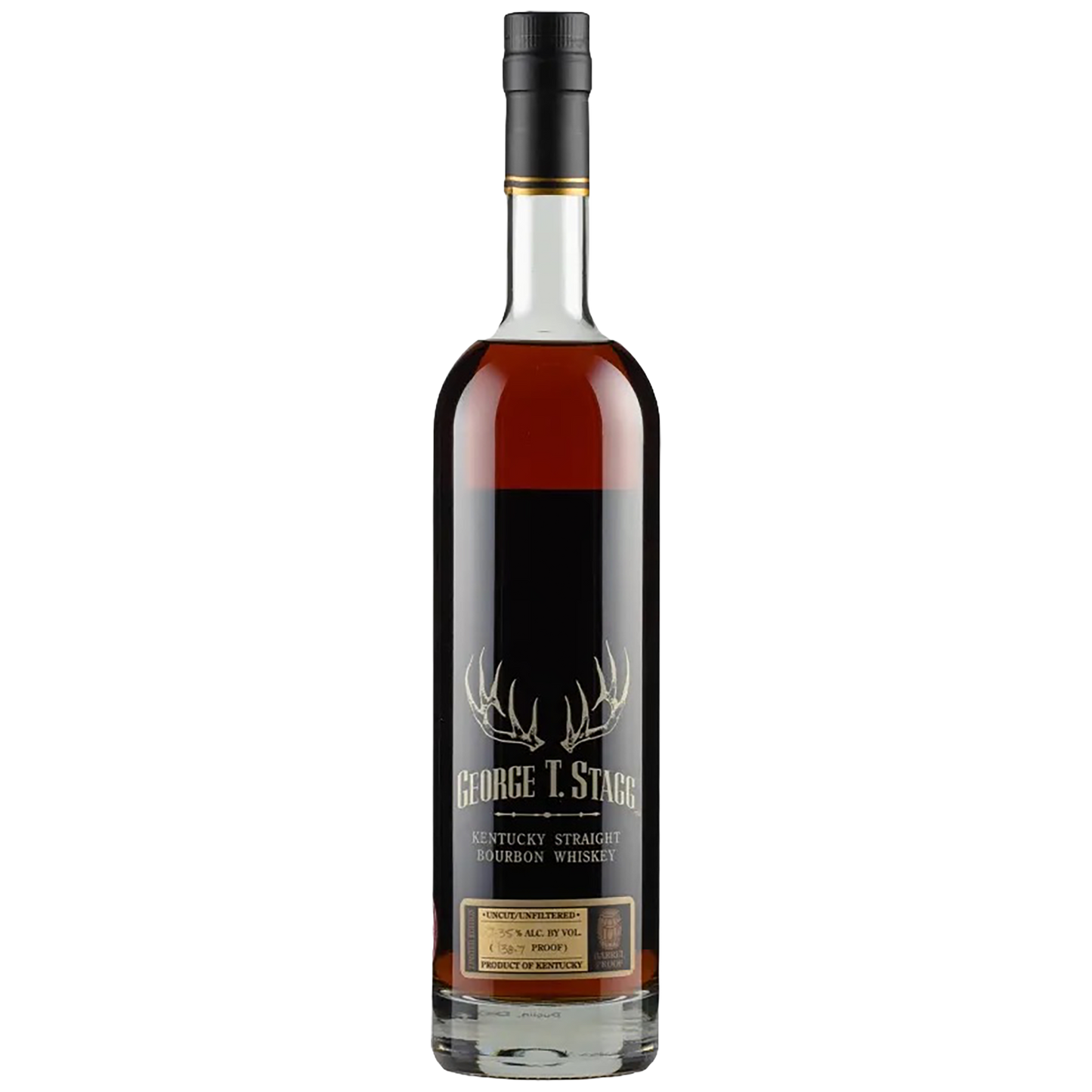 Bottle of George T. Stagg 2025 Release bourbon from the Buffalo Trace Antique Collection, listed at Blenheim Vintners in St John’s Wood, London NW8.