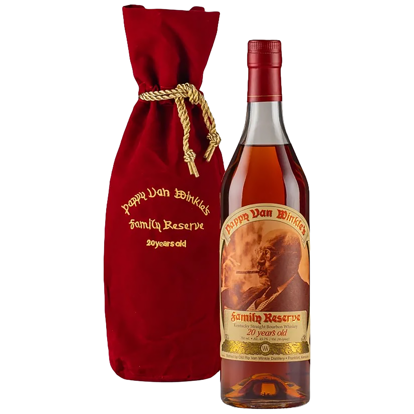 Bottle of Pappy Van Winkle 20 Year Old Family Reserve 2025 Release bourbon, listed at Blenheim Vintners in St John’s Wood, North West London.