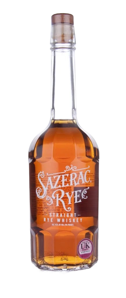 A bottle of Sazerac Straight Rye Whiskey available at Blenheim Vintners NW8