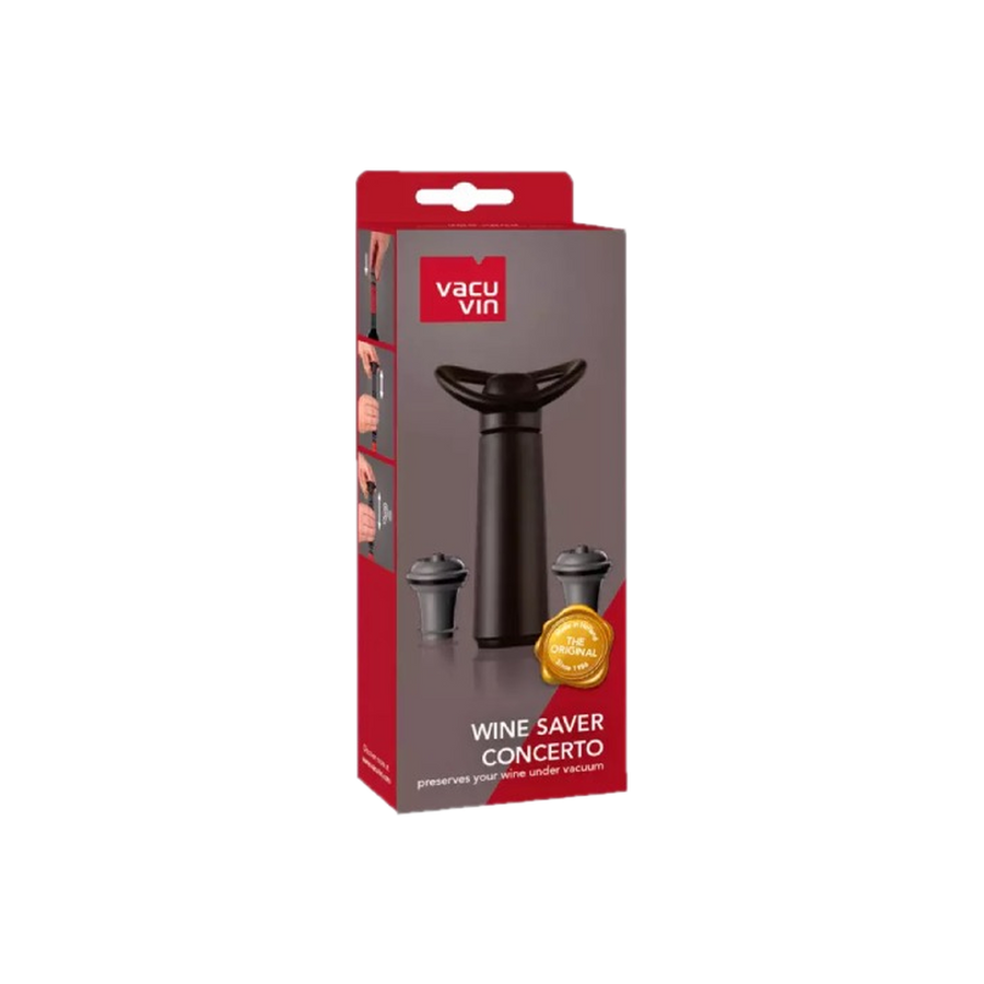 Vacu Vin Wine Saver Concerto pump with 2 stoppers, in its box